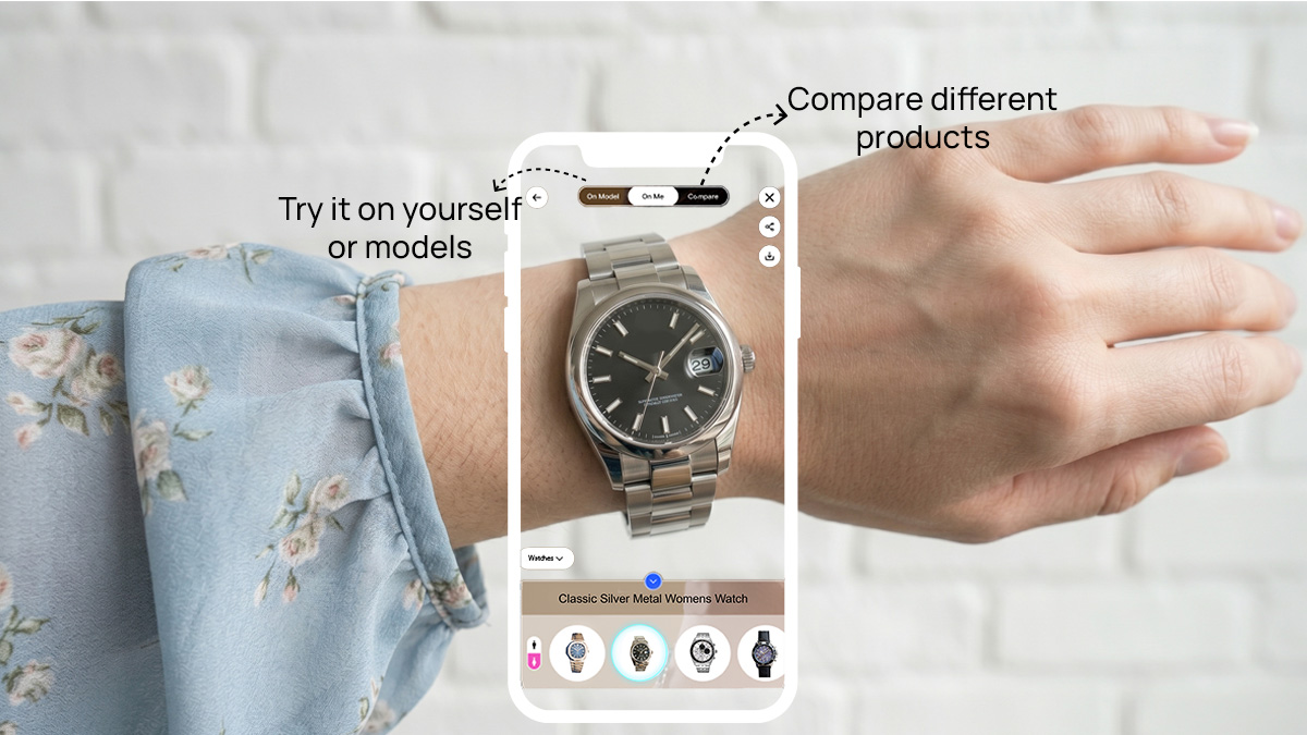 AR watch try-on