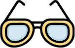 Premium Eyewear: Stylish premium eyewear featuring modern sunglasses with bold frames and blue lenses.